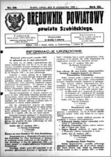 Orędownik Powiatowy powiatu Szubińskiego 1930.10.04 R.11 nr 80