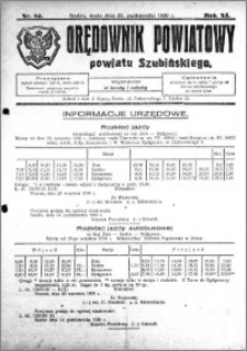 Orędownik Powiatowy powiatu Szubińskiego 1930.10.22 R.11 nr 85