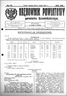 Orędownik Powiatowy powiatu Szubińskiego 1931.02.07 R.12 nr 11