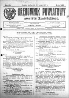 Orędownik Powiatowy powiatu Szubińskiego 1931.02.11 R.12 nr 12