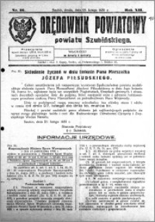 Orędownik Powiatowy powiatu Szubińskiego 1931.02.25 R.12 nr 16