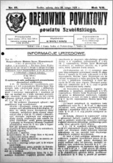 Orędownik Powiatowy powiatu Szubińskiego 1931.02.28 R.12 nr 17