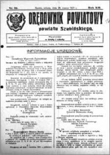 Orędownik Powiatowy powiatu Szubińskiego 1931.03.28 R.12 nr 25