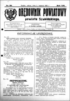 Orędownik Powiatowy powiatu Szubińskiego 1931.04.11 R.12 nr 29