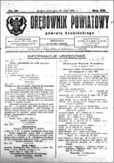Orędownik Powiatowy powiatu Szubińskiego 1931.05.20 R.12 nr 40