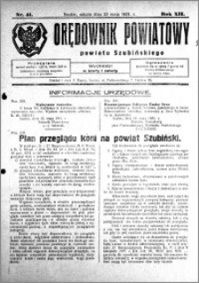 Orędownik Powiatowy powiatu Szubińskiego 1931.05.23 R.12 nr 41
