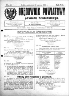 Orędownik Powiatowy powiatu Szubińskiego 1931.06.13 R.12 nr 47