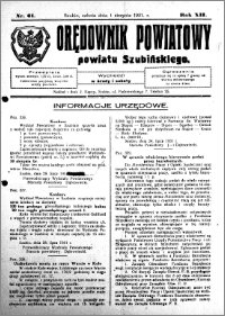 Orędownik Powiatowy powiatu Szubińskiego 1931.08.01 R.12 nr 61