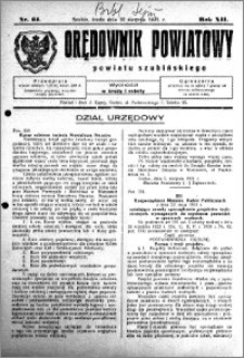 Orędownik Powiatowy powiatu Szubińskiego 1931.08.12 R.12 nr 64
