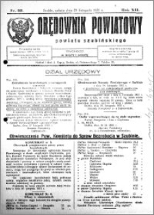 Orędownik Powiatowy powiatu Szubińskiego 1931.11.21 R.12 nr 93