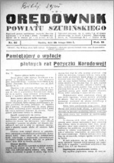 Orędownik powiatu Szubińskiego 1934.02.28 R.15 nr 16