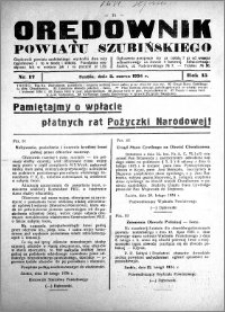 Orędownik powiatu Szubińskiego 1934.03.03 R.15 nr 17