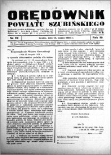 Orędownik powiatu Szubińskiego 1934.03.14 R.15 nr 20