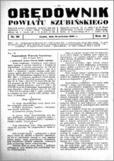 Orędownik Urzędowy powiatu Szubińskiego 1934.04.14 R.15 nr 29