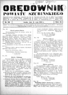 Orędownik powiatu Szubińskiego 1934.05.09 R.15 nr 36