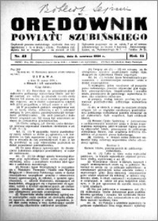 Orędownik Urzędowy powiatu Szubińskiego 1934.06.02 R.15 nr 43