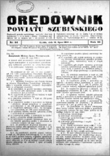 Orędownik powiatu Szubińskiego 1934.07.11 R.15 nr 54