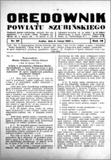 Orędownik Urzędowy powiatu Szubińskiego 1935.02.06 R.16 nr 10