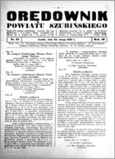 Orędownik powiatu Szubińskiego 1935.02.20 R.16 nr 14