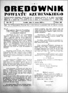 Orędownik powiatu Szubińskiego 1935.03.02 R.16 nr 17