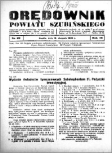 Orędownik powiatu Szubińskiego 1935.08.10 R.16 nr 63