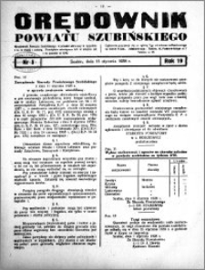 Orędownik powiatu Szubińskiego 1938.01.15 R.19 nr 5