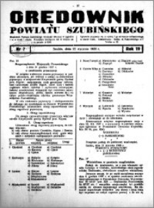 Orędownik powiatu Szubińskiego 1938.01.22 R.19 nr 7