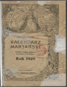 Grudziądzki Kalendarz Maryański : rok 1929