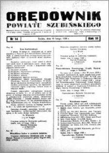 Orędownik powiatu Szubińskiego 1938.02.16 R.19 nr 14