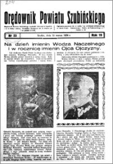 Orędownik powiatu Szubińskiego 1938.03.19 R.19 nr 23