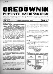 Orędownik powiatu Szubińskiego 1938.04.06 R.19 nr 28