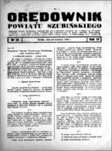 Orędownik powiatu Szubińskiego 1938.04.23 R.19 nr 33