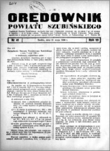 Orędownik powiatu Szubińskiego 1938.05.21 R.19 nr 41