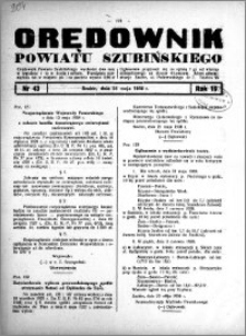 Orędownik powiatu Szubińskiego 1938.05.28 R.19 nr 43