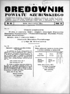 Orędownik powiatu Szubińskiego 1938.06.08 R.19 nr 46