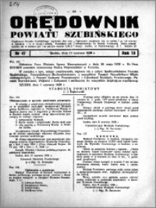 Orędownik powiatu Szubińskiego 1938.06.11 R.19 nr 47