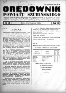 Orędownik powiatu Szubińskiego 1938.06.15 R.19 nr 48