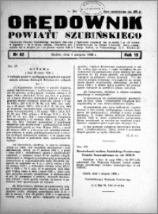 Orędownik powiatu Szubińskiego 1938.08.03 R.19 nr 62