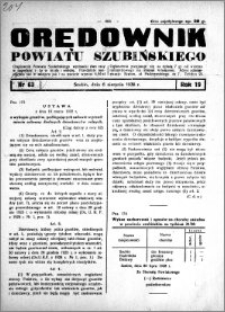 Orędownik powiatu Szubińskiego 1938.08.06 R.19 nr 63