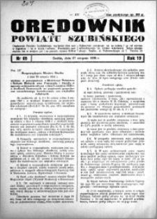 Orędownik powiatu Szubińskiego 1938.08.27 R.19 nr 69