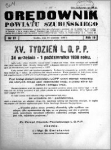 Orędownik powiatu Szubińskiego 1938.09.24 R.19 nr 77