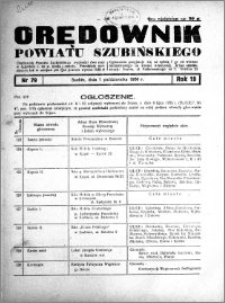 Orędownik powiatu Szubińskiego 1938.10.01 R.19 nr 79