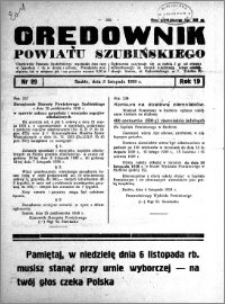 Orędownik Urzędowy powiatu Szubińskiego 1938.11.05 R.19 nr 89