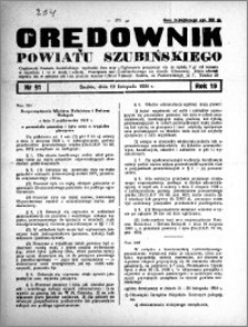 Orędownik powiatu Szubińskiego 1938.11.12 R.19 nr 91