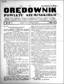 Orędownik powiatu Szubińskiego 1938.11.26 R.19 nr 95