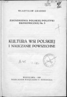 Kultura wsi polskiej i nauczanie powszechne