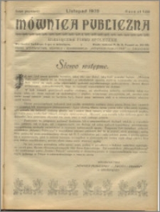 Mównica Publiczna, 1925, listopad, nr 1