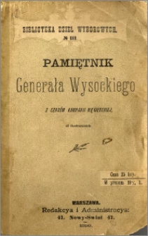 Pamiętnik generała Wysockiego z czasów kampanii węgierskiej
