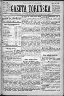 Gazeta Toruńska 1883, R. 17 nr 91