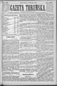 Gazeta Toruńska 1883, R. 17 nr 231